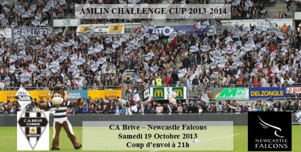 Notre affiche du match entre le CA Brive et les Newcastle Falcons