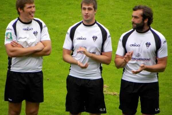 Arnaud Méla capitaine et poutre du pack du CA Brive