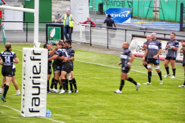 Essai de Arnaud Mignardi match amical Brive La Rochelle préparation top 14