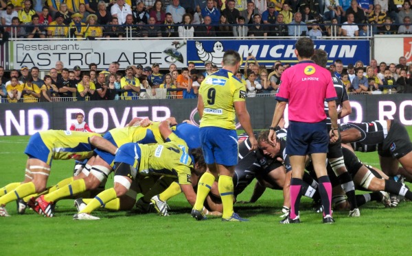 la mêlée briviste a souffert en fin de match contre son homologue clermontoise