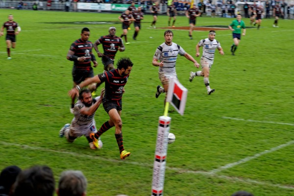 Yohann Huget, l'ailier du Stade Toulousain, a tout tenté pour réveiller son équipe