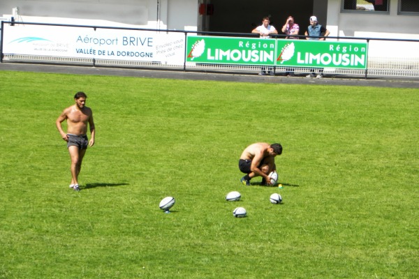Gaëtan Germain et Laurent Ferrères, deux héros du CA Brive contre le Racing Métro