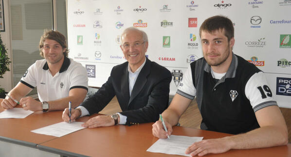 officiel : la signature de riaan swanepoel et julien le dévédec avec le club de Brive - cab
