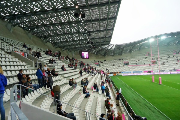 Vue en tribunes stade français brive comptant pour la 7ème journée du championnat de rugby top 14. Emission du site allezbriverugby.com qui refait vivre le match de l'intérieur des tribunes à travers vidéos et photos. 