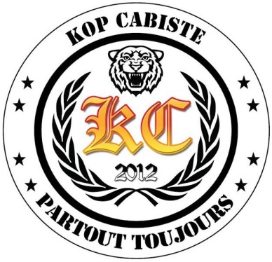 Logo du Kop cabiste version 2014 - 2015 . Partout, Toujours avec notre équipe du CA Brive Corrèze Limousin