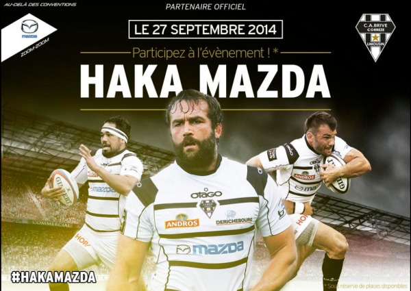 Mazda et le CA Brive se préparent à relever le défi de battre le record du monde du plus grand haka
