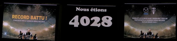 Mazda et le CA Brive ont battu le record du monde du plus grand haka
