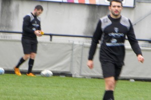 A la fin de la séance, les buteurs du CAB se sont entrainés à buter afin d'être prêt pour le match