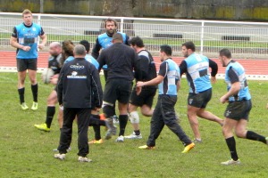 Les joueurs brivistes alternent opposition et physique dans cette séance d'entrainement