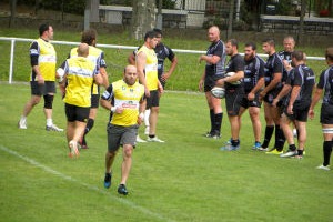 Iuri Natriashvili, l'ancien joueur du club, est venu donner un coup de main au CA Brive le temps de savoir la gravité de la blessure de Guillaume Ribes