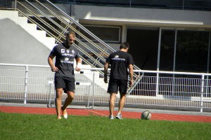 Victime d'une fracture de la main juste avant le début de la saison, Romain Sola recommence à se préparer physiquement