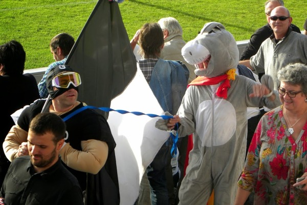 Après l'âne catalan, qui sera la prochaine prise de Gaillard Man, le super-héros du CA Brive ?