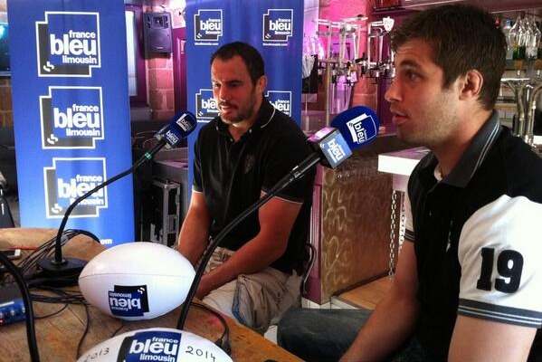 Les joueurs du CA Brive Julien Le Dévédec et Simon Pinet sont les invités de Bleu Blanc Noir sur France Bleu Limousin