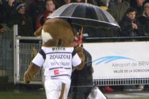 Il pleut ce soir sur la Corrèze pour le match entre le CA Brive et Montpellier