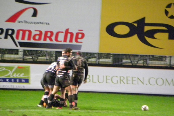 Auteur de l'interception, Thomas Sanchou offre le point de bonus offensif au CA Brive contre le Stade Français