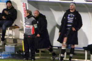 Goderzi Shvelidze et Julien Le Dévédec sont prêts à faire entrer sur la pelouse pour apporter du sang neuf au match entre Brive et Grenoble