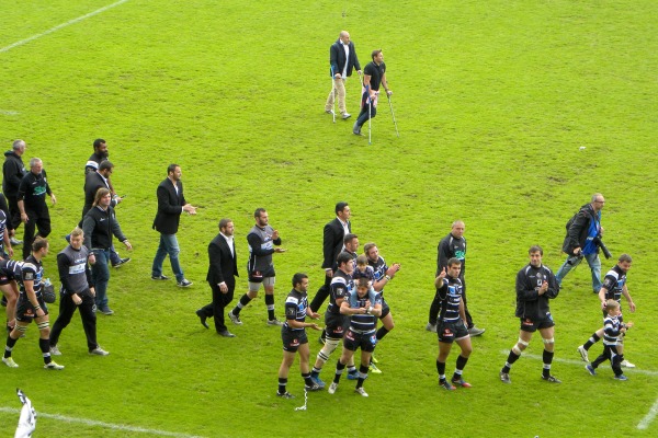 Dernier tour d'honneur pour les joueurs du CA Brive avant le début de la prochaine saison de Top 14