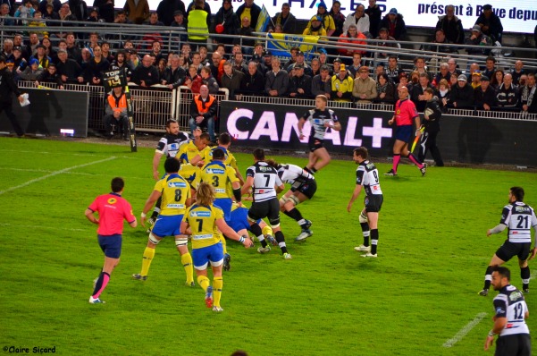 Vu en tribunes du derby du massif central Brive Clermont lors de a 23ème journée de rugby du top 14