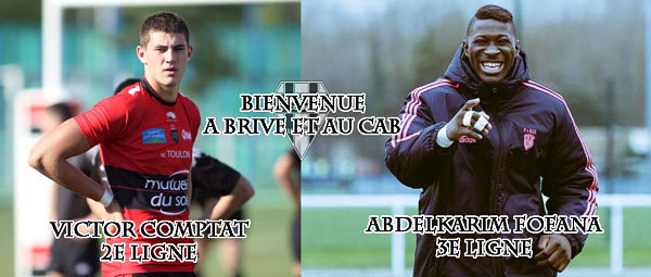 rugby transfert ca brive - signature victor comptat et abdelkarim fofana - allezbriverugby