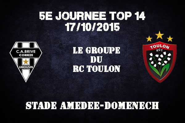 Top 14 Brive - Toulon : le groupe du RCT pour ce match à Brive