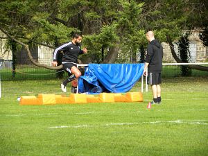 Blessé au mollet il y a plusieurs semaines, le 3e ligne du CA Brive Saïd Hirèche travaille physiquement pour être disponible rapidement pour son équipe