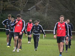 Jean Baptiste Péjoine et ses coéquipiers du CA Brive profitent d'une semaine plus légère en ce début janvier