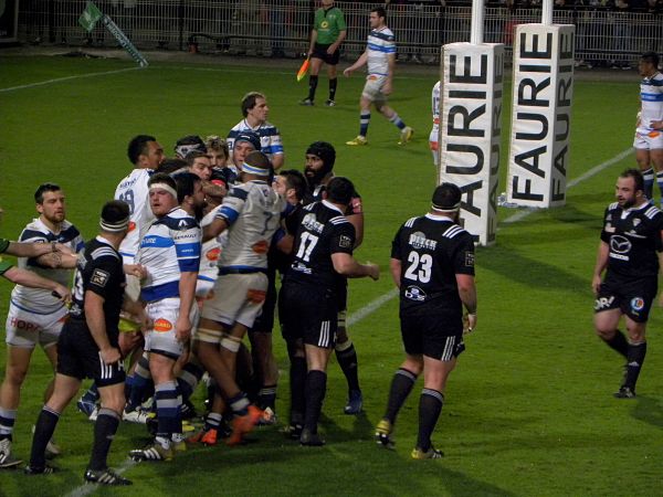Avec son essai, Damien Jourdain relance le CA Brive dans son match contre Castres