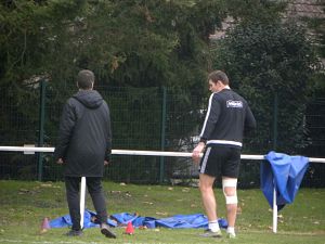 Touché au genou contre la Section Paloise, le 3e ligne du CA Brive Fabien Sanconnie travaille physiquement pour revenir au plus vite sur les terrains