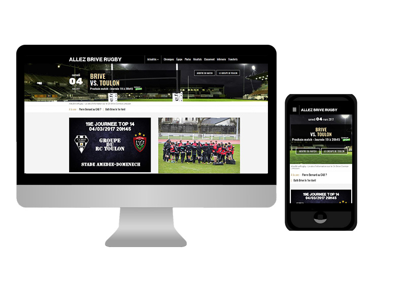 Quatre ans après sa création, le site Allezbriverugby fait peau neuve et propose un nouveau contenu pour les supporters du CA Brive