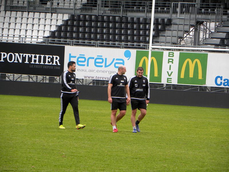 Louis Acosta s'entrainait avec les blessés du CA Brive comme Thomas Acquier et Alfie Mafi avant de rejoindre Angoulême pour la fin de la saison