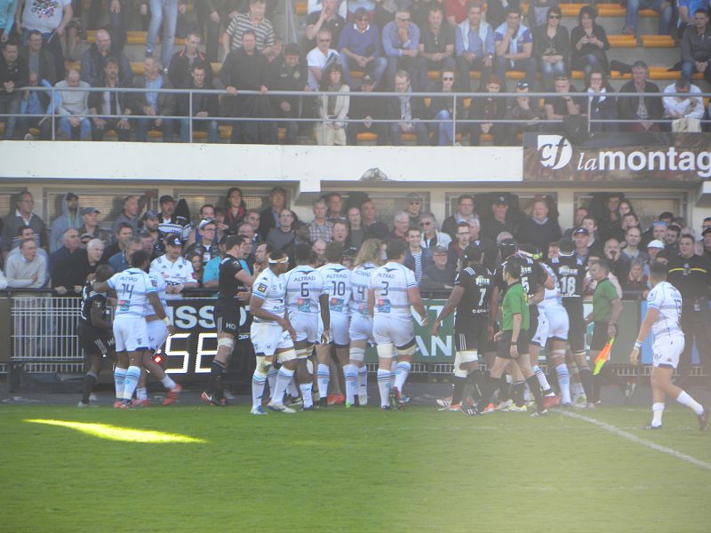 La tension a été constante et grandissante entre les joueurs du CA Brive et du Montpellier Hérault Rugby