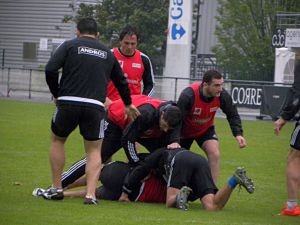 Matthieu Ugalde et Vasil Lobzhanidze préparent le déplacement du CA Brive à la Section Paloise samedi