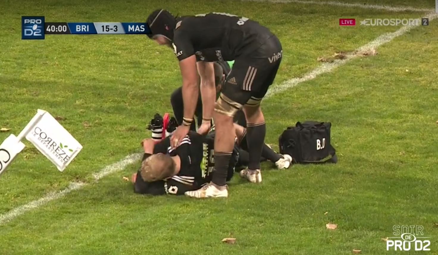 Pro D2 : Stuart Olding blessé au match contre Massy