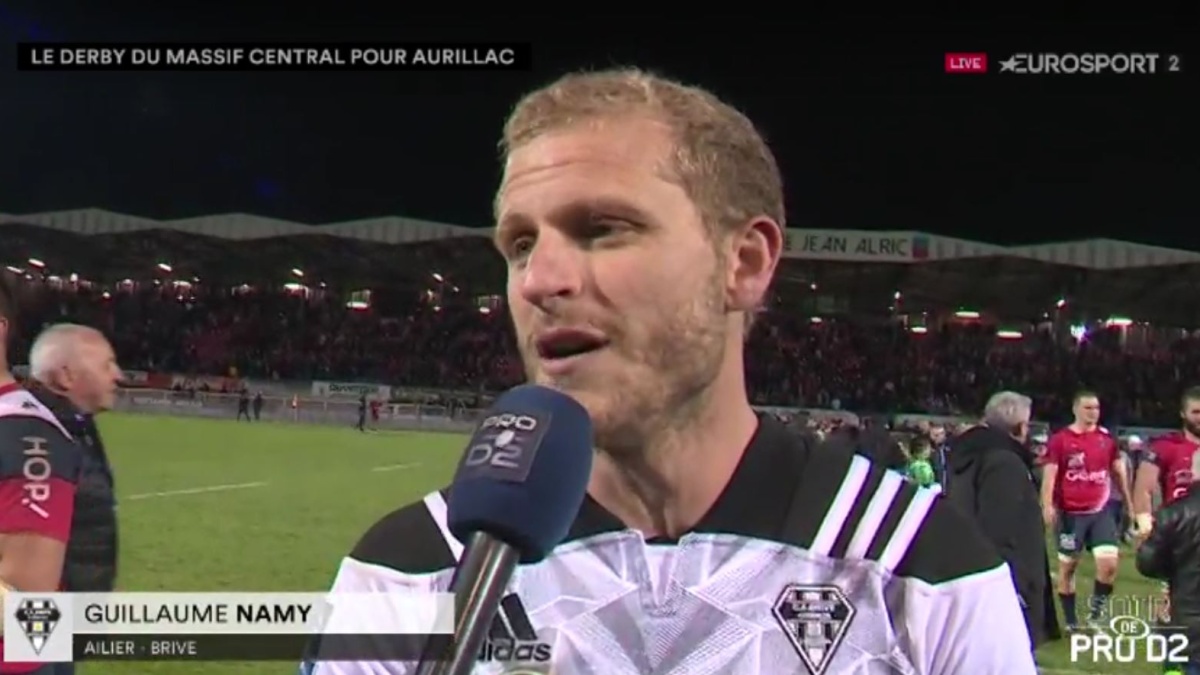 Réaction de Guillaume Namy après la défaite à Aurillac (14-11) J27