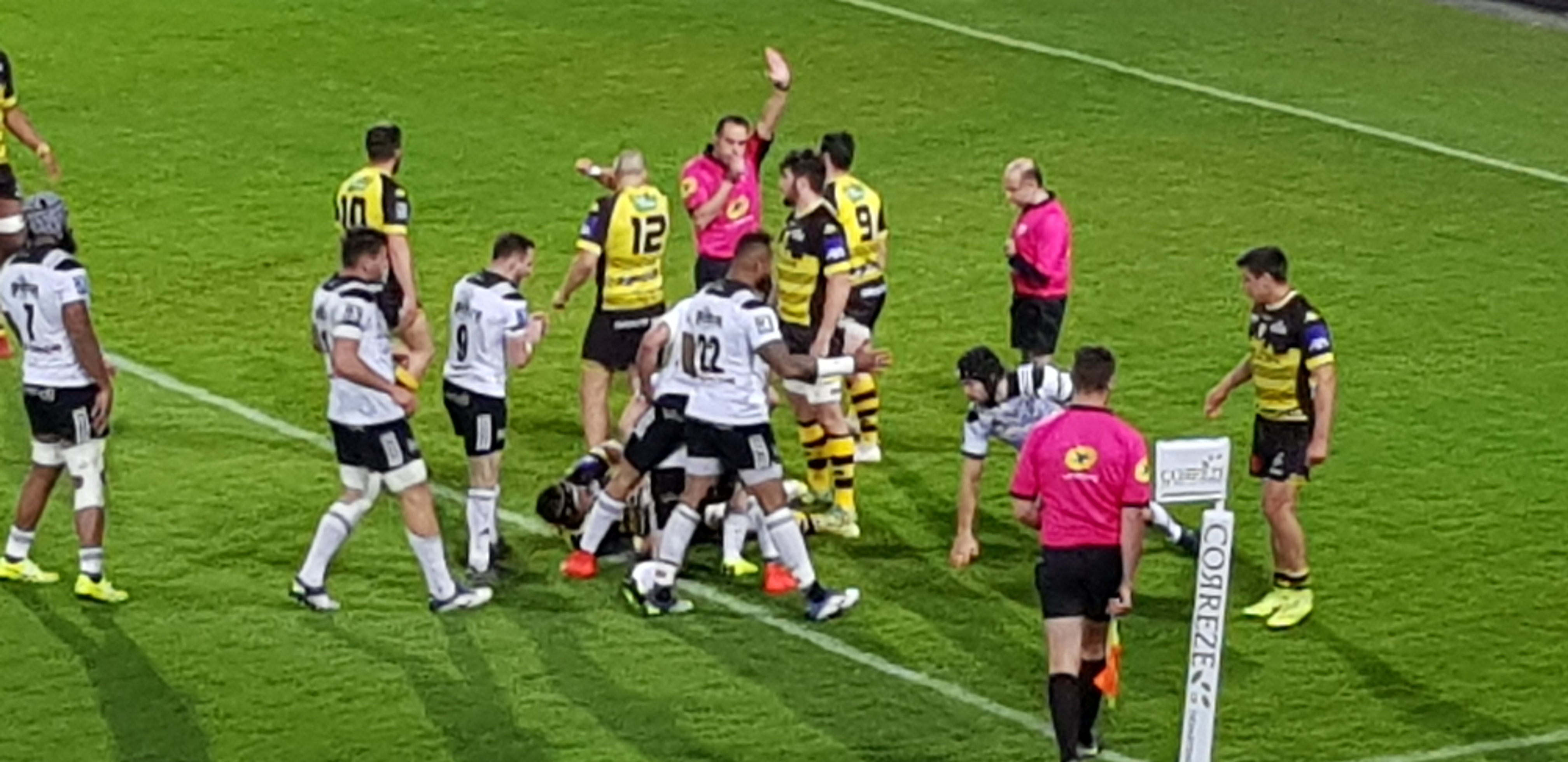 Essai de Olding contre Carcassonne pour la J28