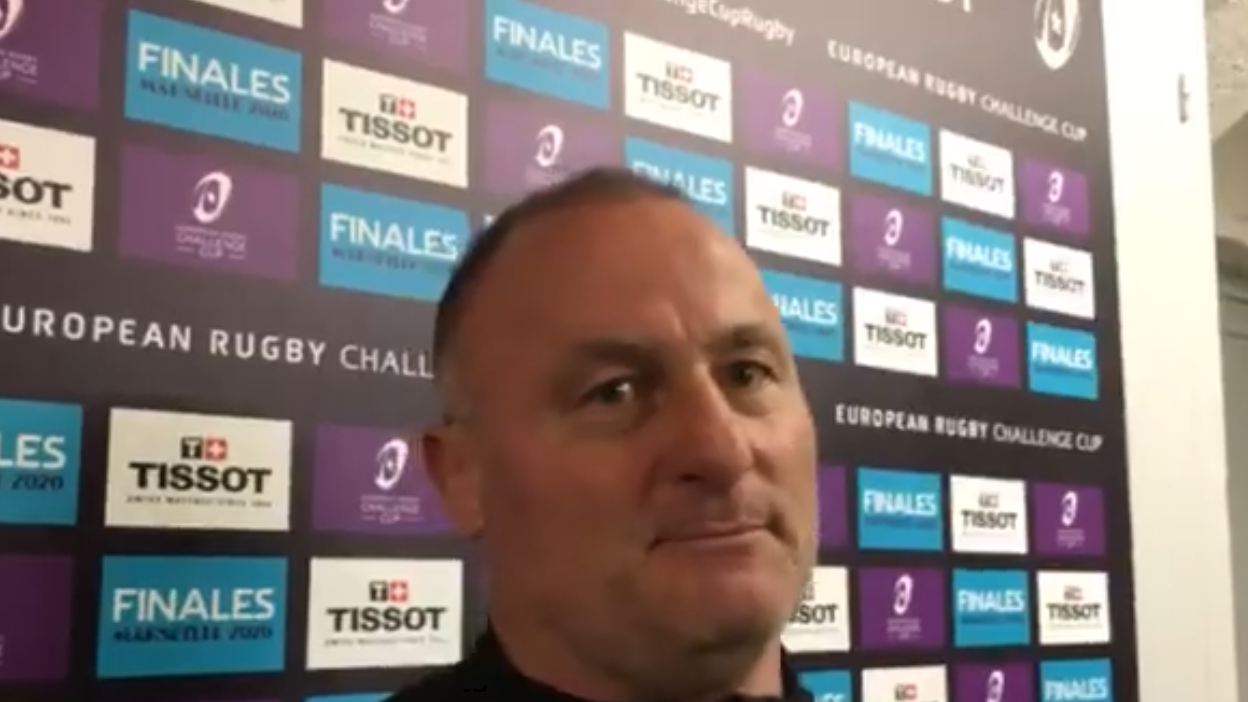 Marc Dal Maso réagit suite à la victoire de Brive sur les Zèbres de Parme (24-10)